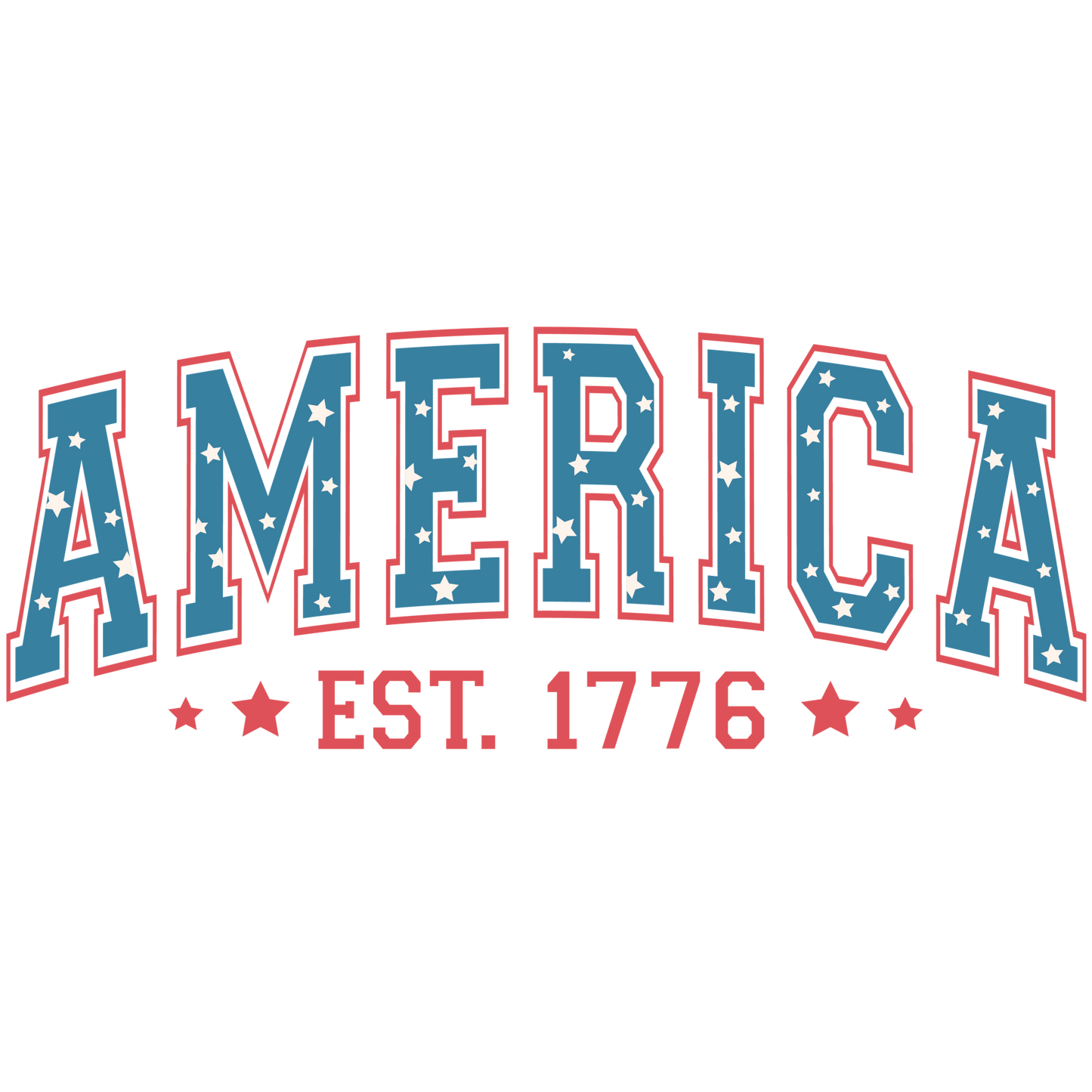 America EST 1776 - DTF Transfer - SnappyDTF.com